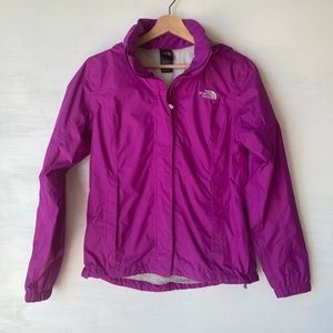 The North Face Magenta Hyvent Rain Jacket Small